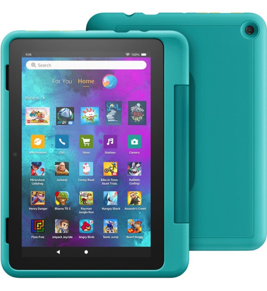Tablet Amazon Fire HD 8 Kids Pro Age 6+ de 8" HD 2/32GB 2MP/2MP Fire OS - Hello Teal - (Caja Fea)