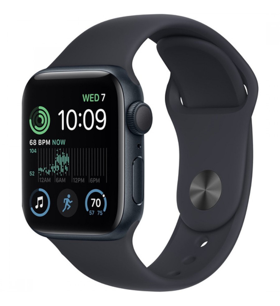 Apple Watch SE 2 40mm MXE93LL/A M/L GPS - Caja de Aluminio Misdnight Sport Bland 