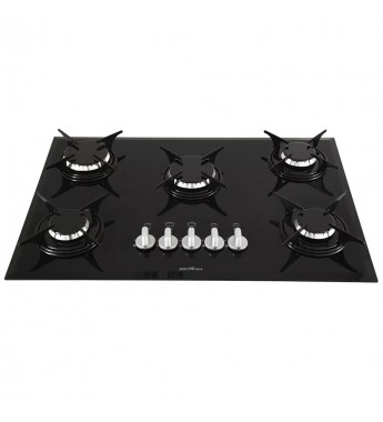 Placa de Cocina Britania BCT5P Cooktop a Gas/5 Hornallas - Negro