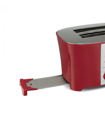 Tostador Britania Tosta Pane Inox con 850W/7Temp/220V - Rojo