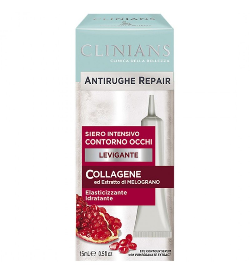 Serum Intensivo Clinians Antirughe Repair Contorno Occhi Levigante Collagene ed Estratto di Melograno - 15mL