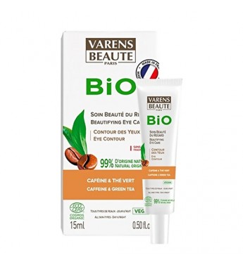 Crema Varens Beaute Bio Contorno de Ojos con Cafeína y Té Verde - 15mL