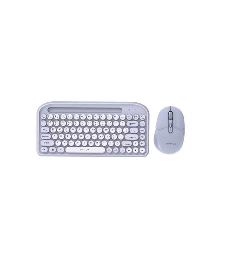 Teclado Wireless FTX FTXGK01 Bluetooth (Español) + Mouse - Lila