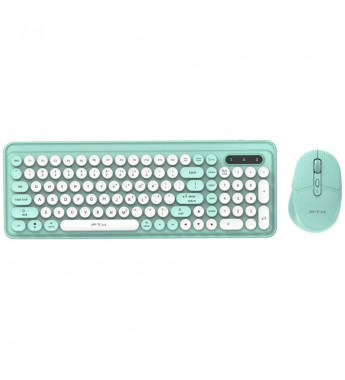 Teclado FTX Wireless/Bluetooth + Mouse FTXGK02 Español - Verde