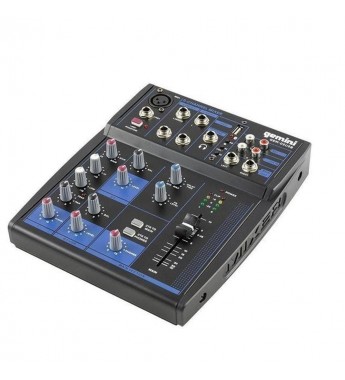 Mezclador de Audio Gemini GEM-05USB 5 Channel Bluetooth/USB