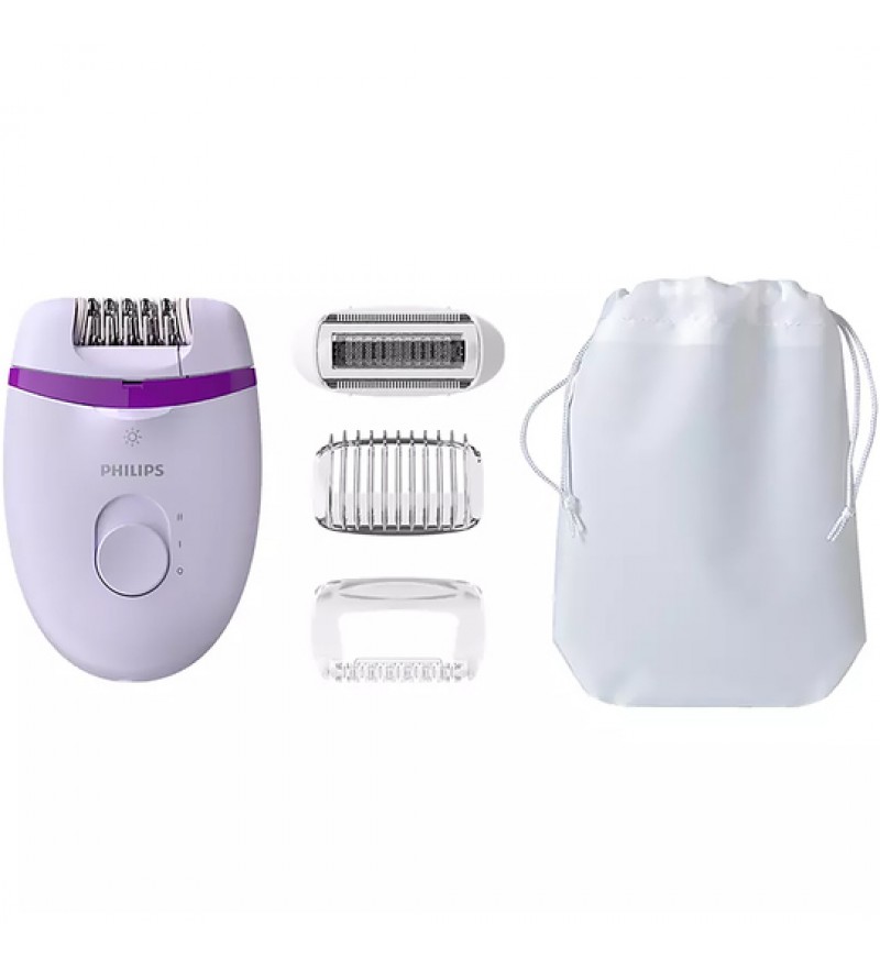 Depilador Philips Satinelle Essential BRE275 15V (4 Accesorios) - Blanco