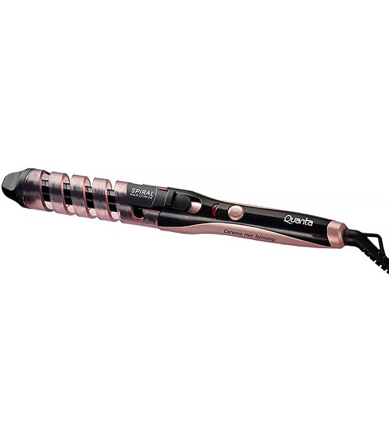 Ondulador de Cabello Quanta QTMC200 con 25W/180ºC/Bivolt - Negro/Rosa