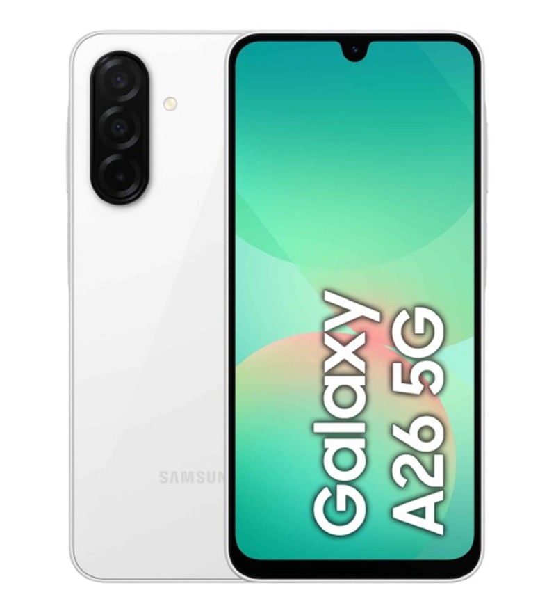 Smartphone Samsung Galaxy A26 A266M 6.7" 5G DS 8/256GB 50+8+2MP/13MP A15 - White (GAR. PY/UR/AR)