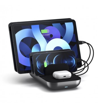  Estación de Carga Satechi Wireless ST-WCS5PM Dock 5 Multi-Device - Space Gray