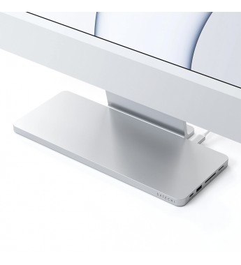 Hub USB-C Satechi Slim Dock ST-UCISDS para iMac 24”/USB/USB-C/M.2 SSD - Silver