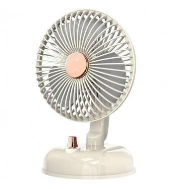 Ventilador Portátil Ecopower EP-V103 6" 3Vel/3Pas/Recargable/Bilvolt - Crema