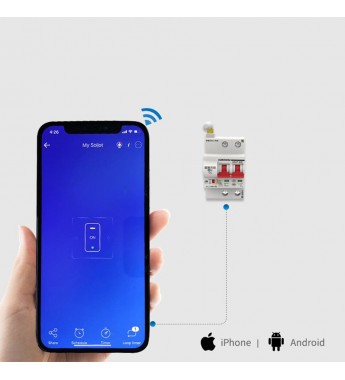 Disyuntor MCB ZISB9-1P 32A Wi-Fi/230V/50Hz