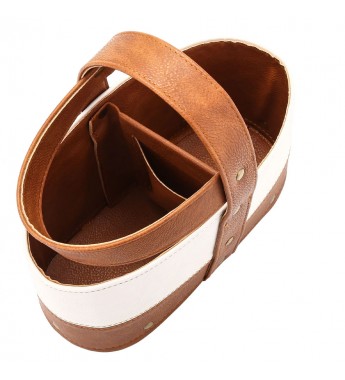 Bolsa Matera Terrano para Auto S0409120087 - Brandy/Blanco