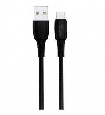 Cable 4LIFE FLWAC1B USB a USB-C/1M - Black
