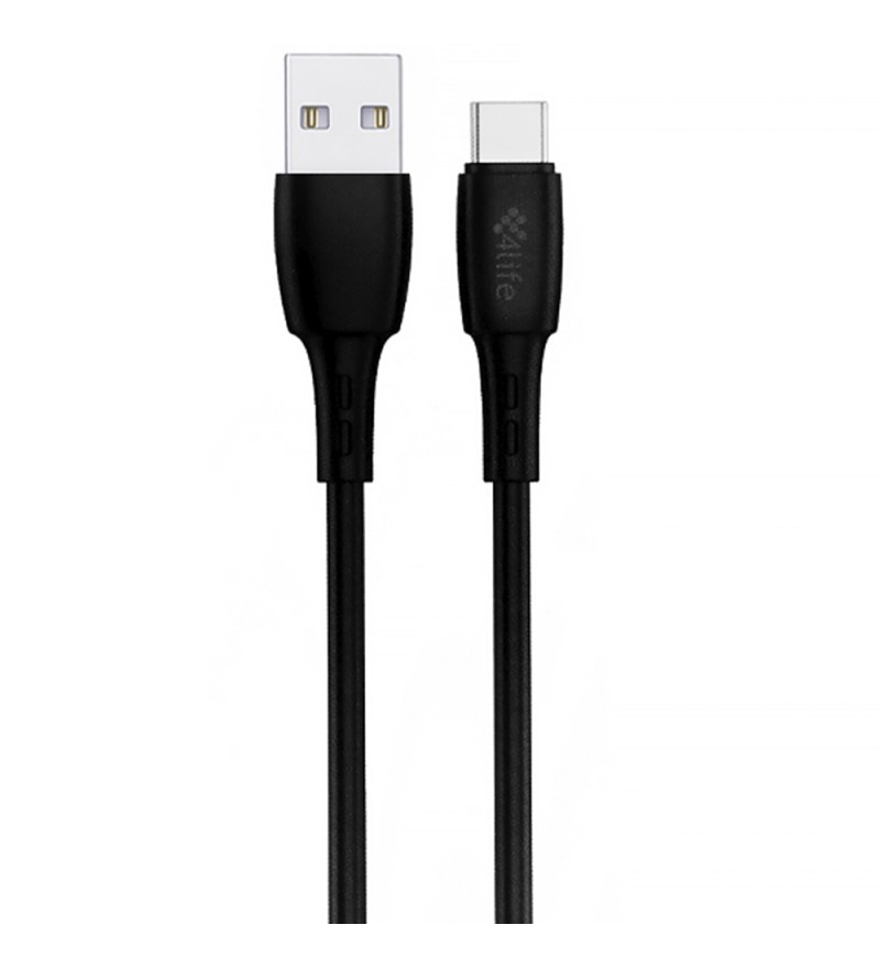 Cable 4LIFE FLWAC1B USB a USB-C/1M - Black