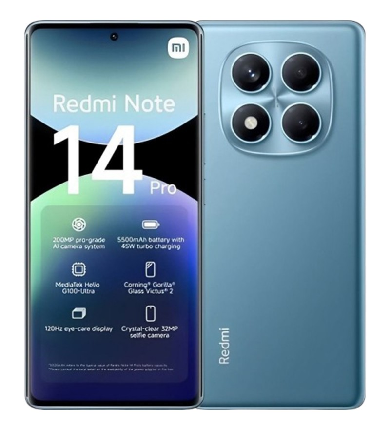 Smartphone Xiaomi Redmi Note 14 Pro DS LTE 8/256GB 6.67" 200+8+2MP/32MP - Blue (US)